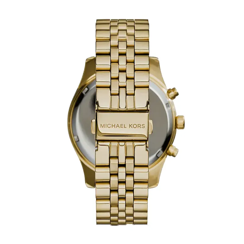 Michael Kors Lexington Gold-tone Black Dial Men's Watch- MK8286
